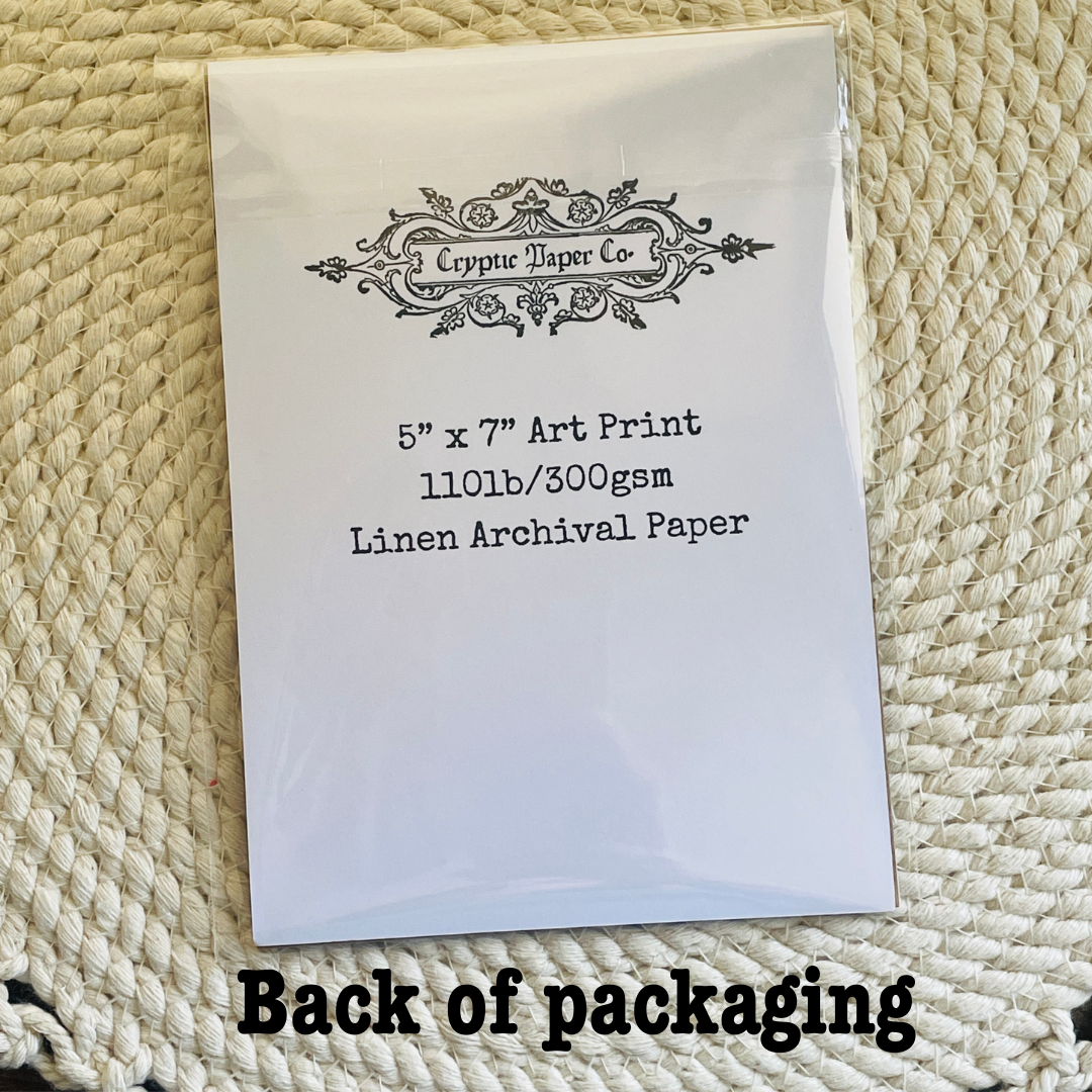 Art Deco Mothman Cryptid Wall Art Print