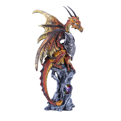 Orange Dragon Statue