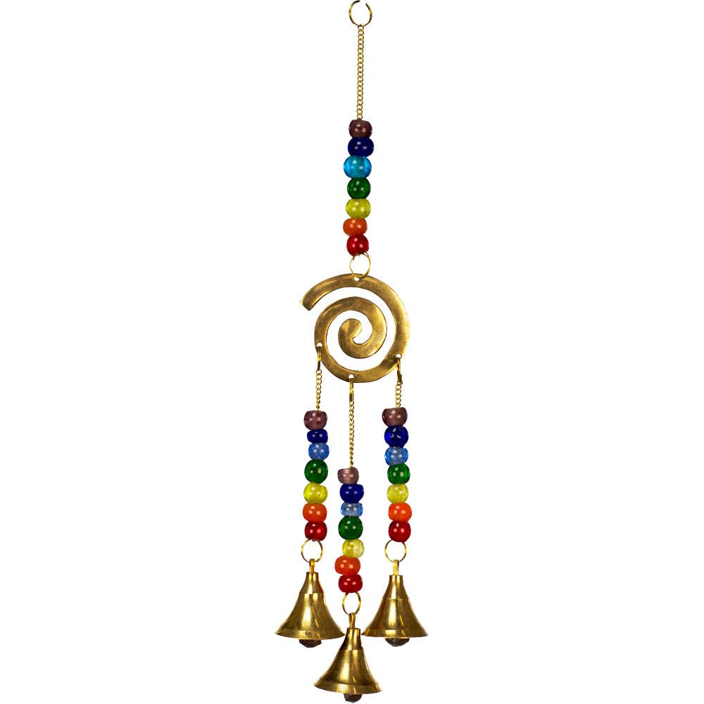 Chakra Spiral Hanging Bells