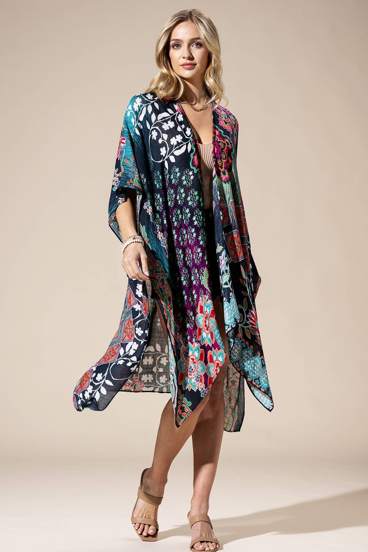 Midnight Mosaic Kimono