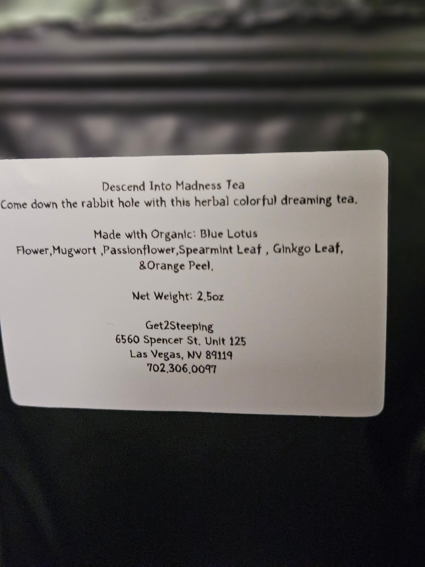 Descend Into Madness Tea