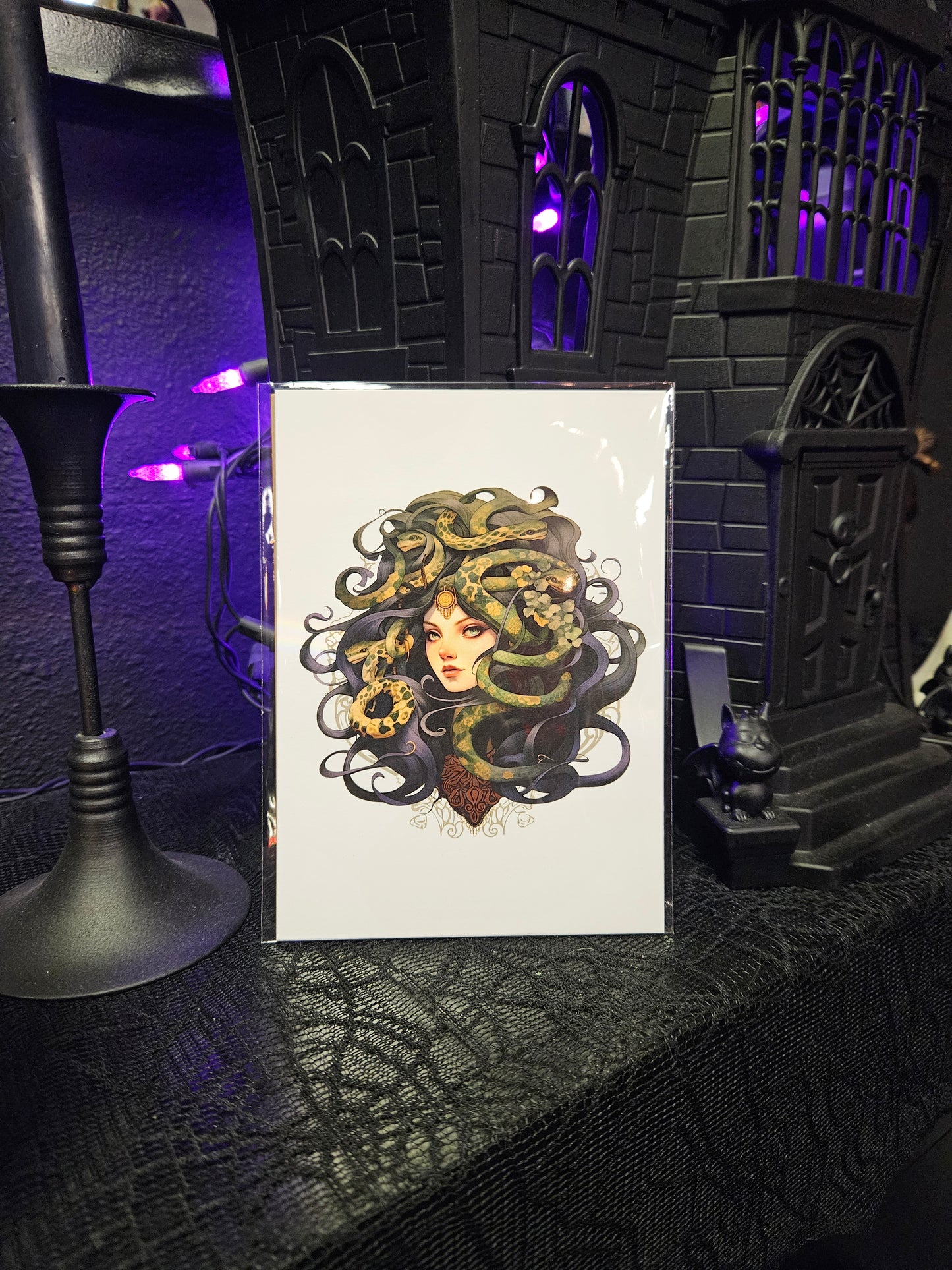 Medusa Art Nouveau 5x7 Print