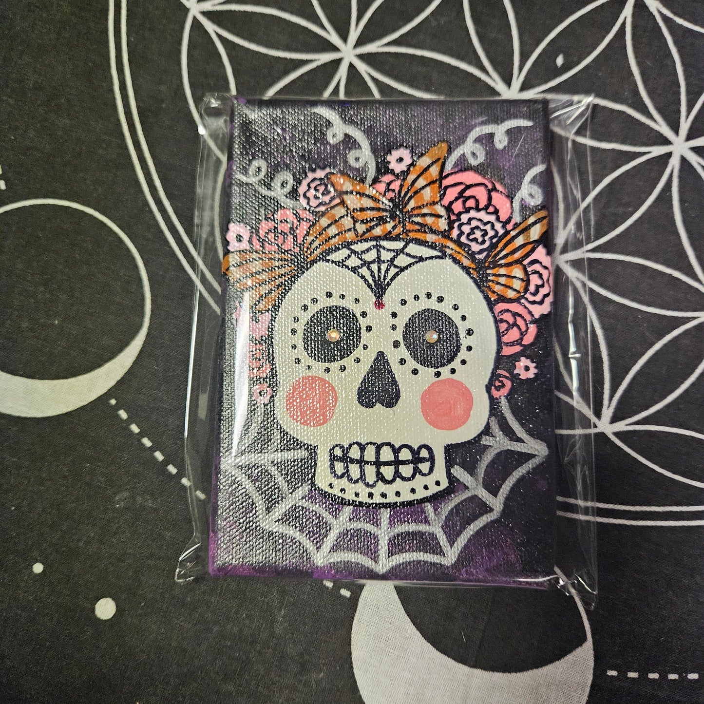 Sugar Skull Canvas Painting