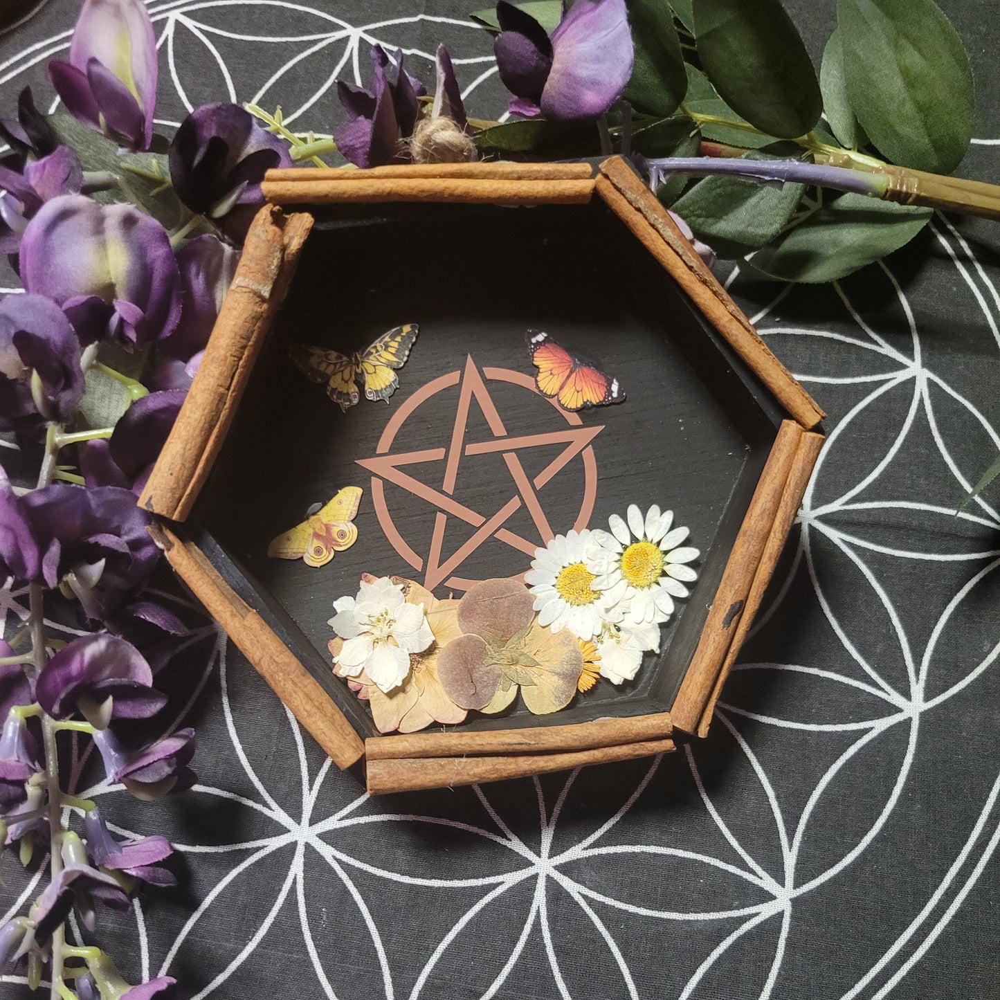 Protection & Prosperity Butterfly Hexagon Diorama