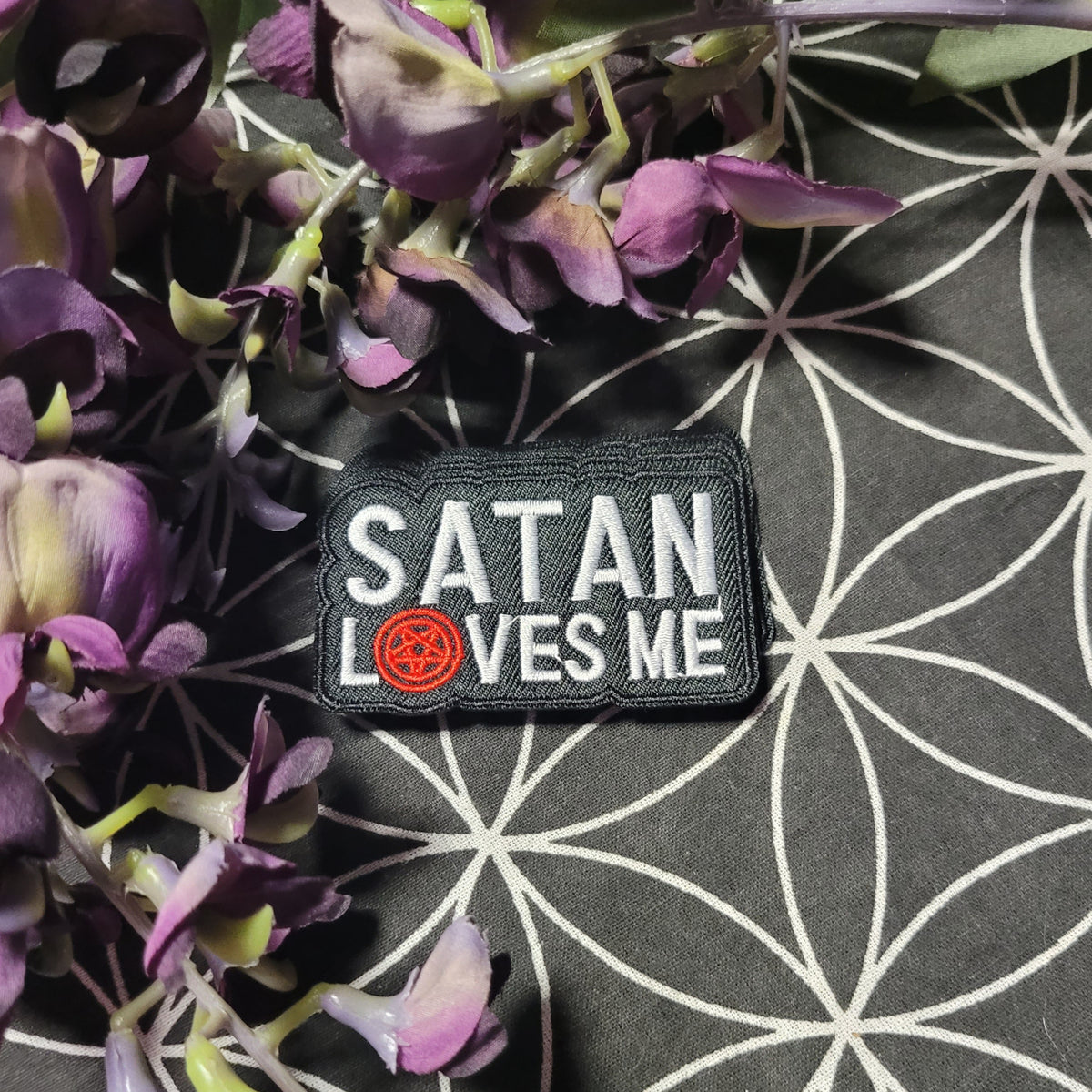 Satan Loves Me Patch