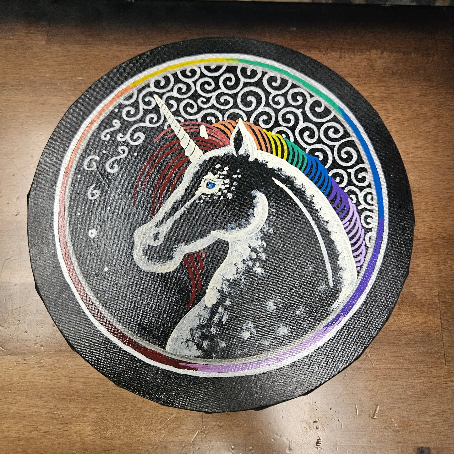 Pride Unicorn Canvas Painting