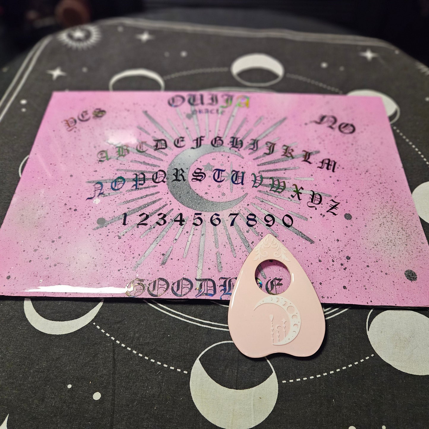 Pastel Crescent Moon Spirit Board