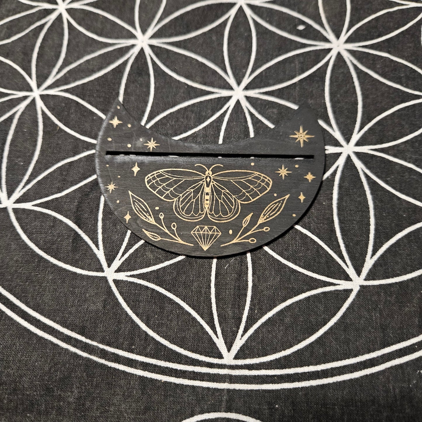 Crescent Moth Card Stand