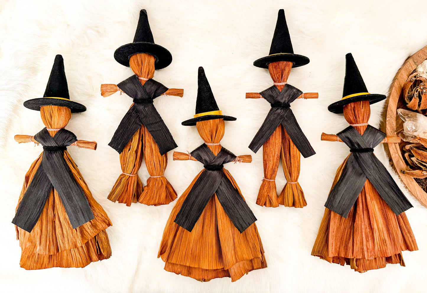 Witch Corn Husk Doll / Samhain Folk Poppet