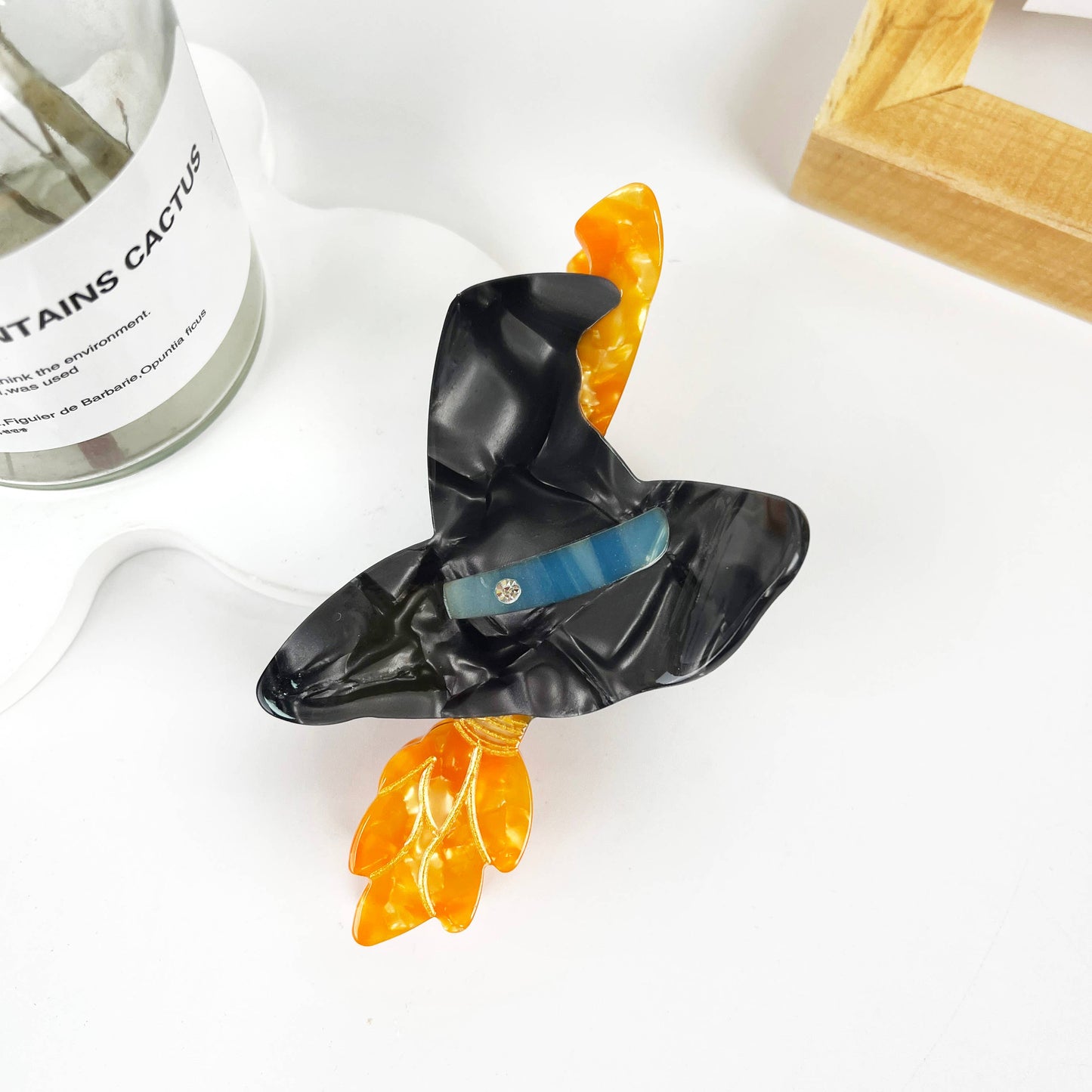 Witch Hat Broomstick Hair Clip