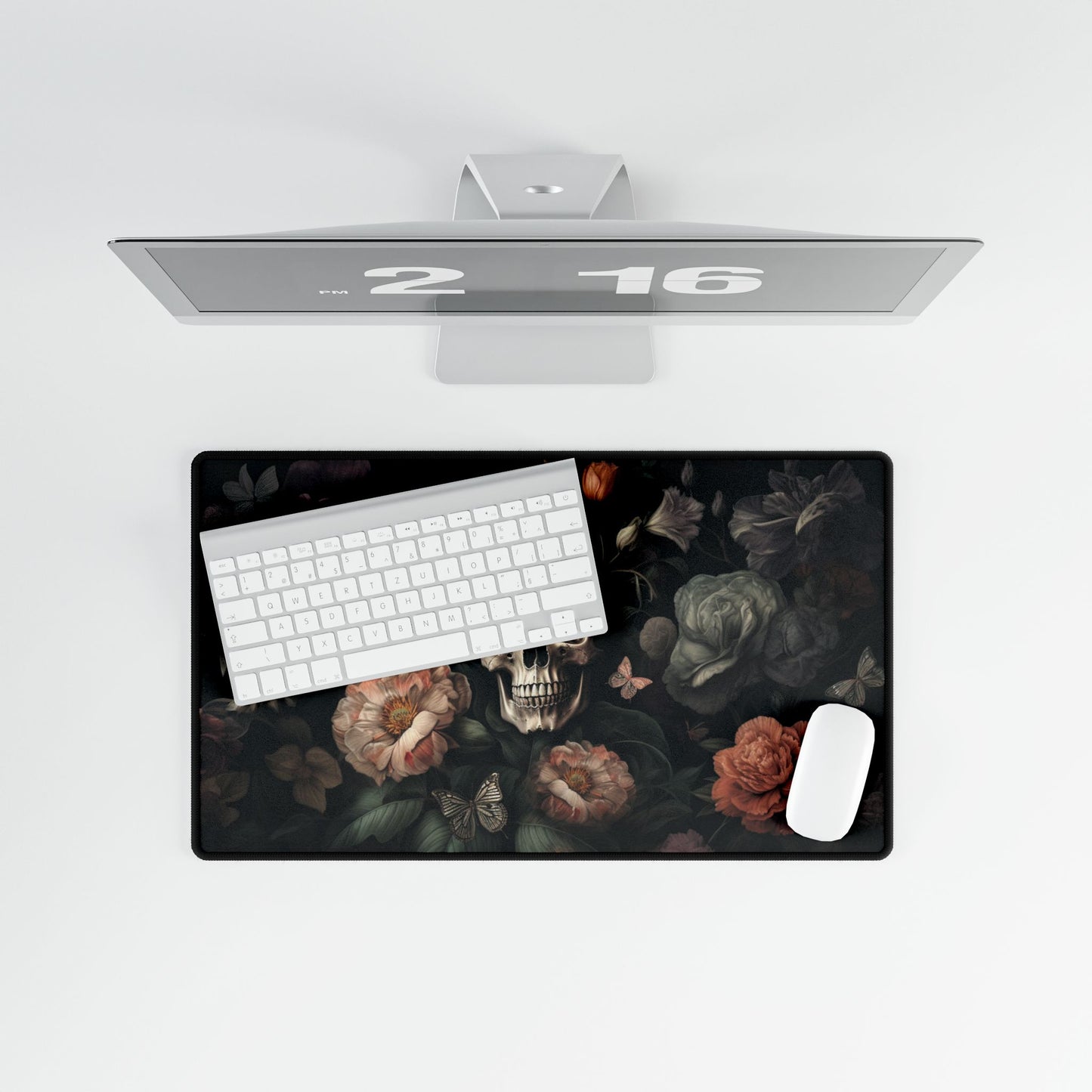 Floral Skull Desk Mats