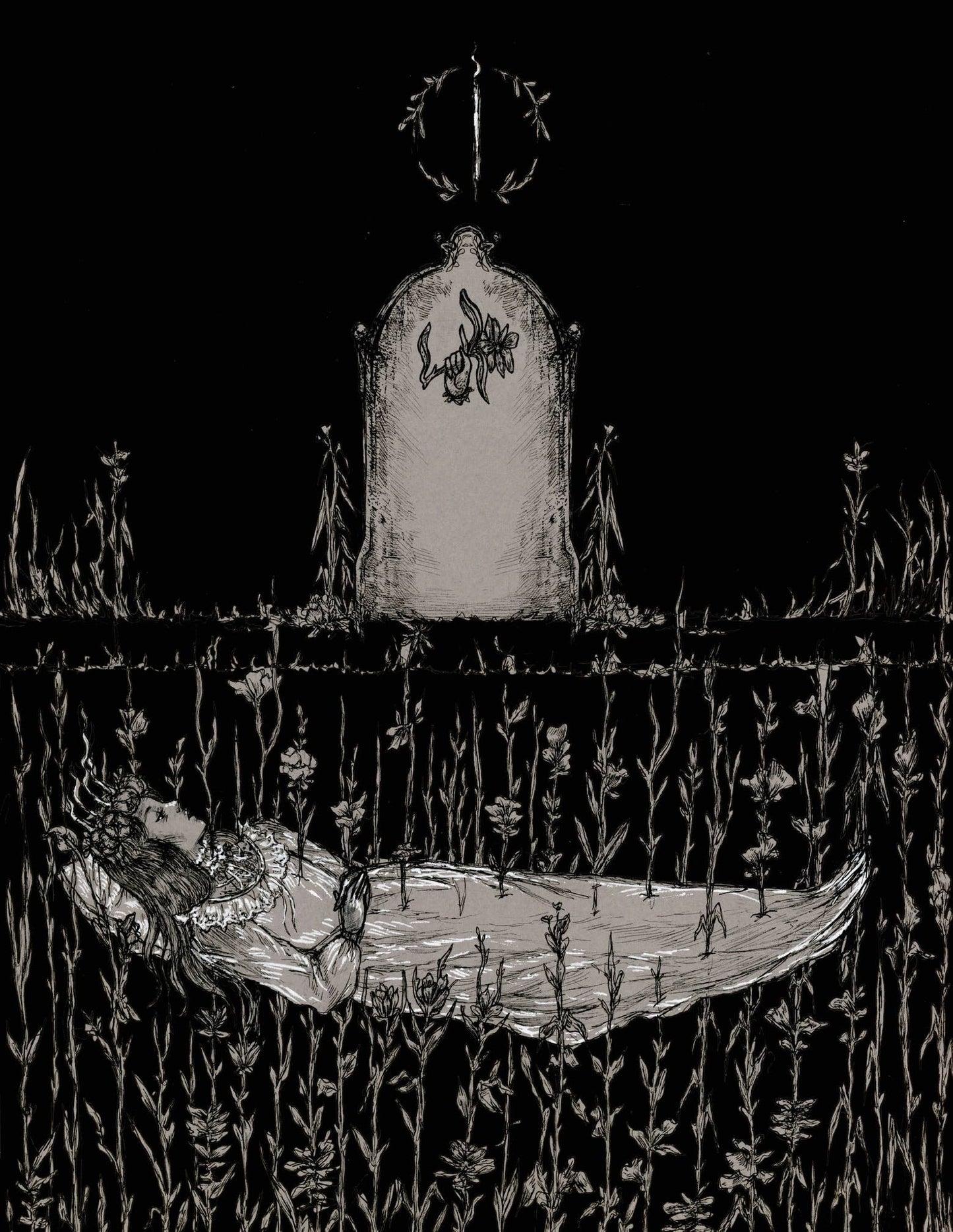 Cemetery - art print