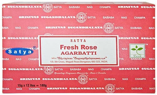 Satya - Fresh Rose Incense Sticks (15 g.)