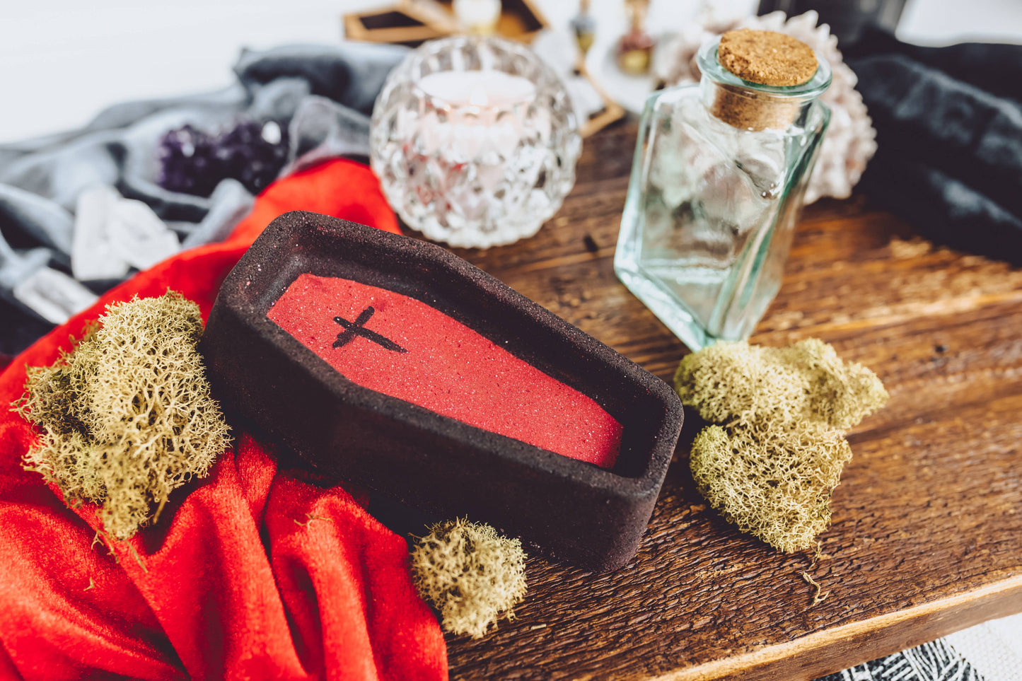 Game Face Vampire Coffin Halloween Vegan Bath Bomb