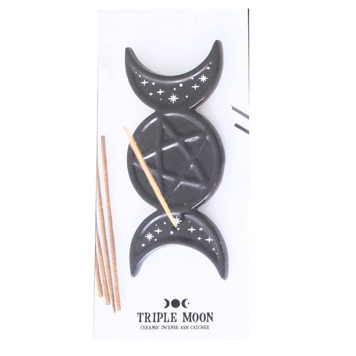 Spellbound Secrets Triple Moon Incense Stick Holder
