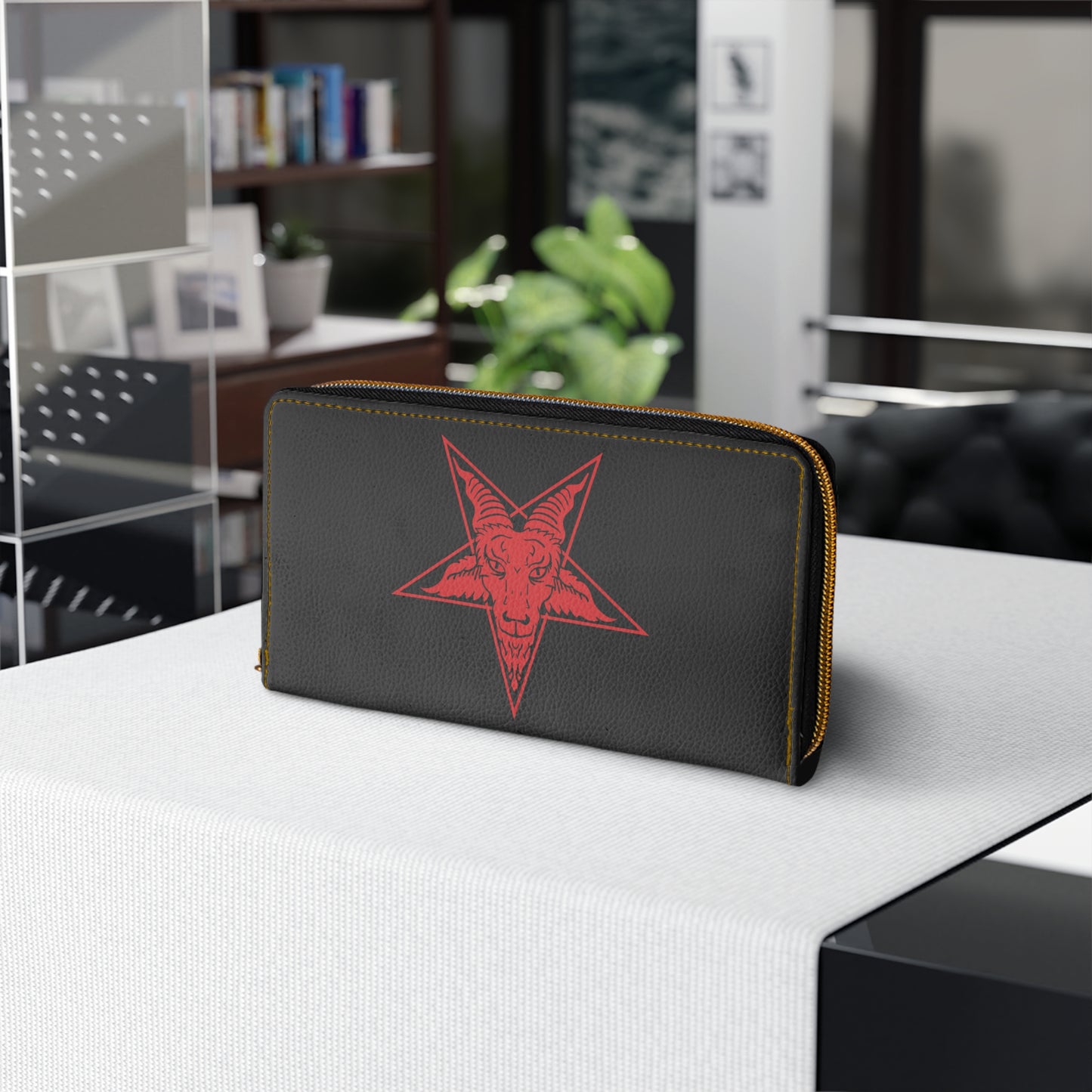 Baphomet Zipper Wallet