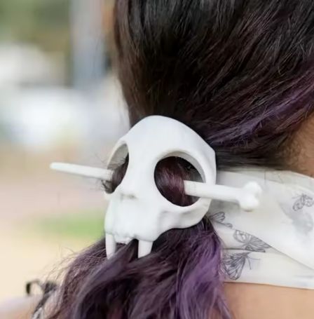 Skull Hair Stick Slide