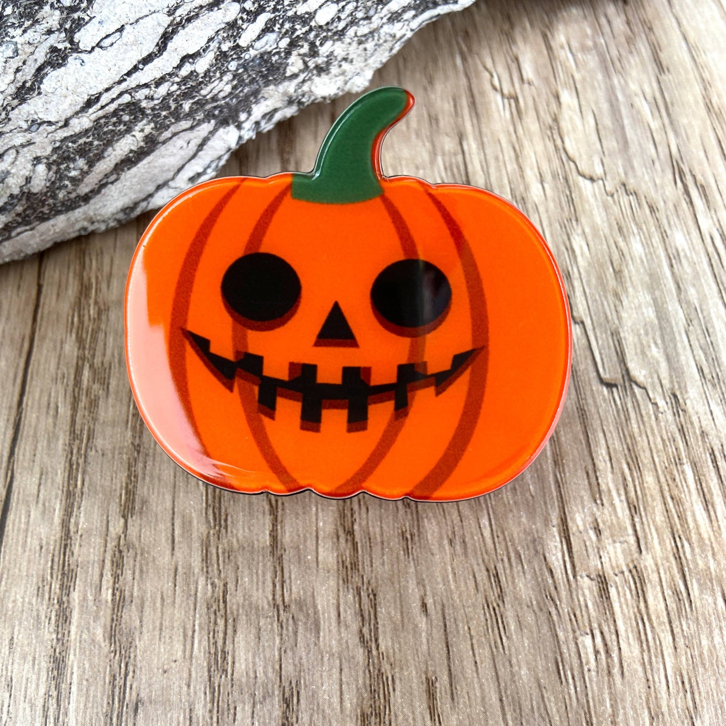 Jack O Lantern Pumpkin Hair Clip