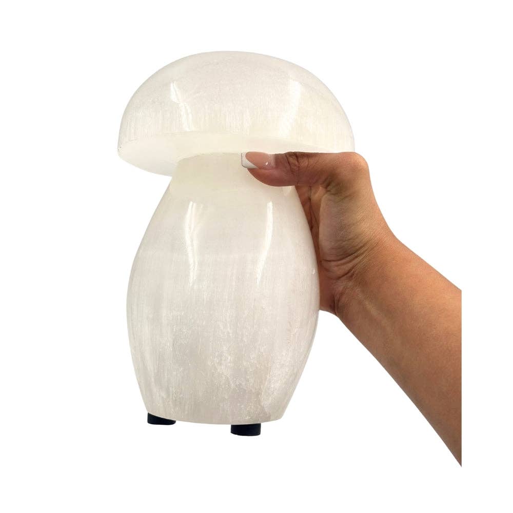 Mushroom Selenite Lamp