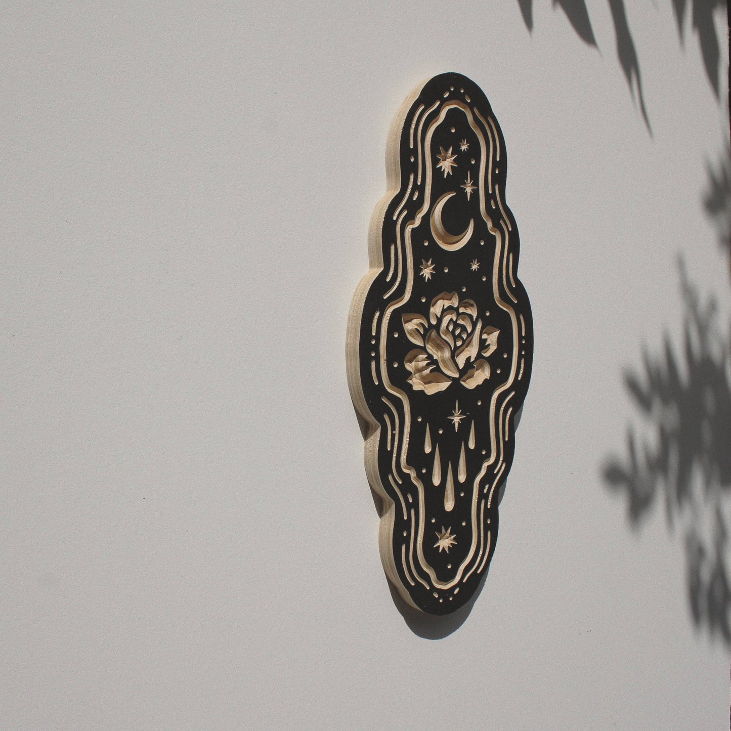 Rose- Carved Wall Hanging