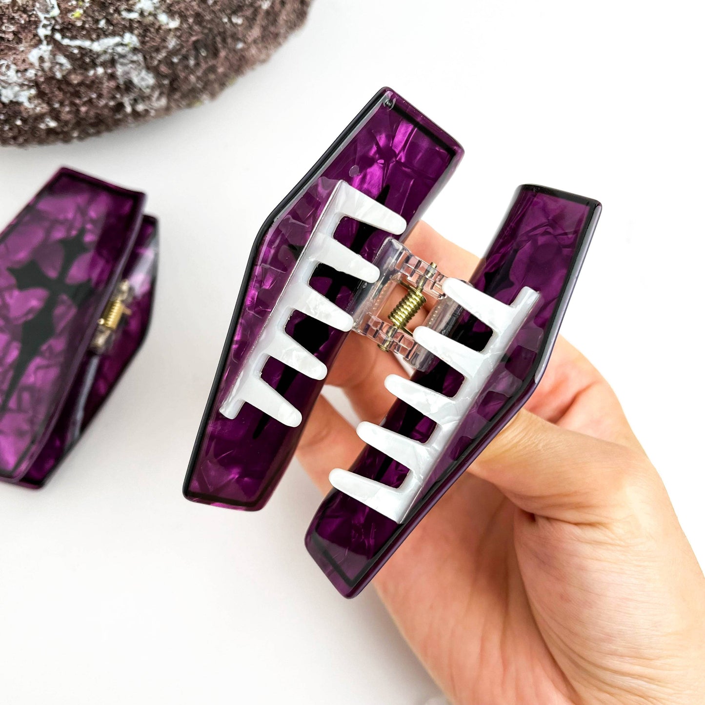 Vampire Coffin Claw Clip