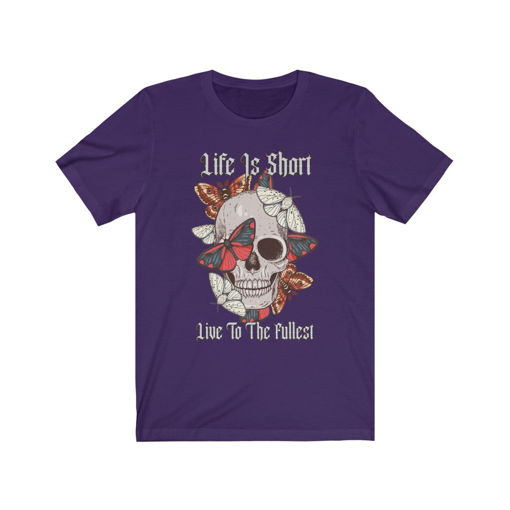 Life is Short Skull Unisex Jersey Short Sleeve Tee