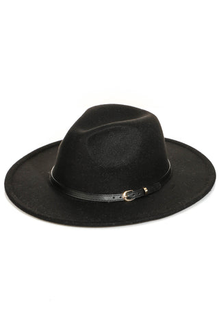 Skinny Belt Strap Fashion Fedora Hat