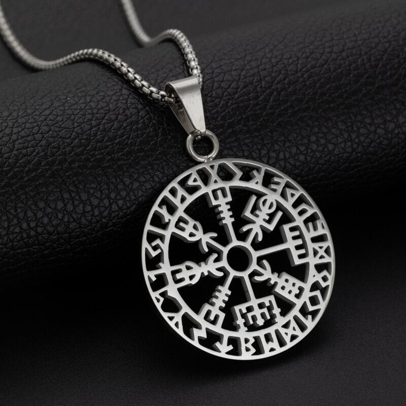 Viking compass store necklace