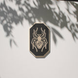 Carved Spider Wall Hanging