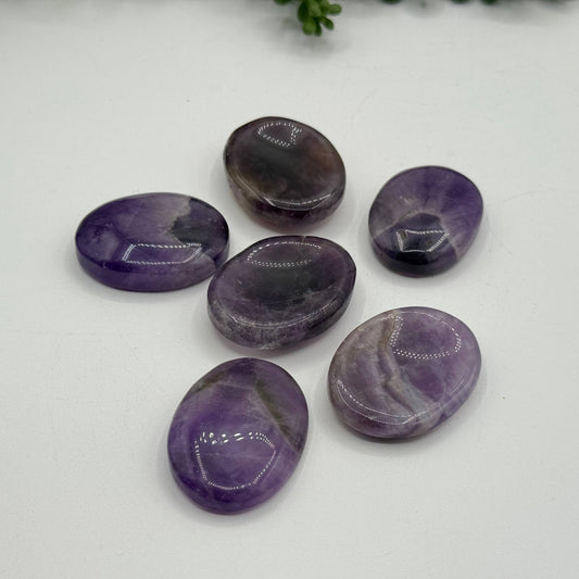 Amethyst Worry Stones 40x30x8mm