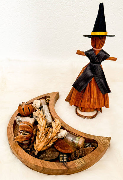 Witch Corn Husk Doll / Samhain Folk Poppet