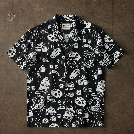 Dead Tired Coffee Casual Button Down Shirt