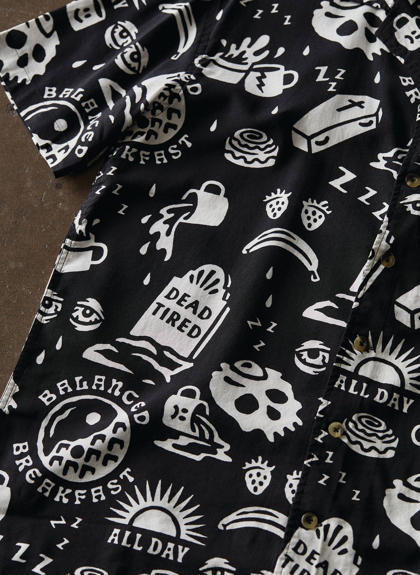 Dead Tired Coffee Casual Button Down Shirt