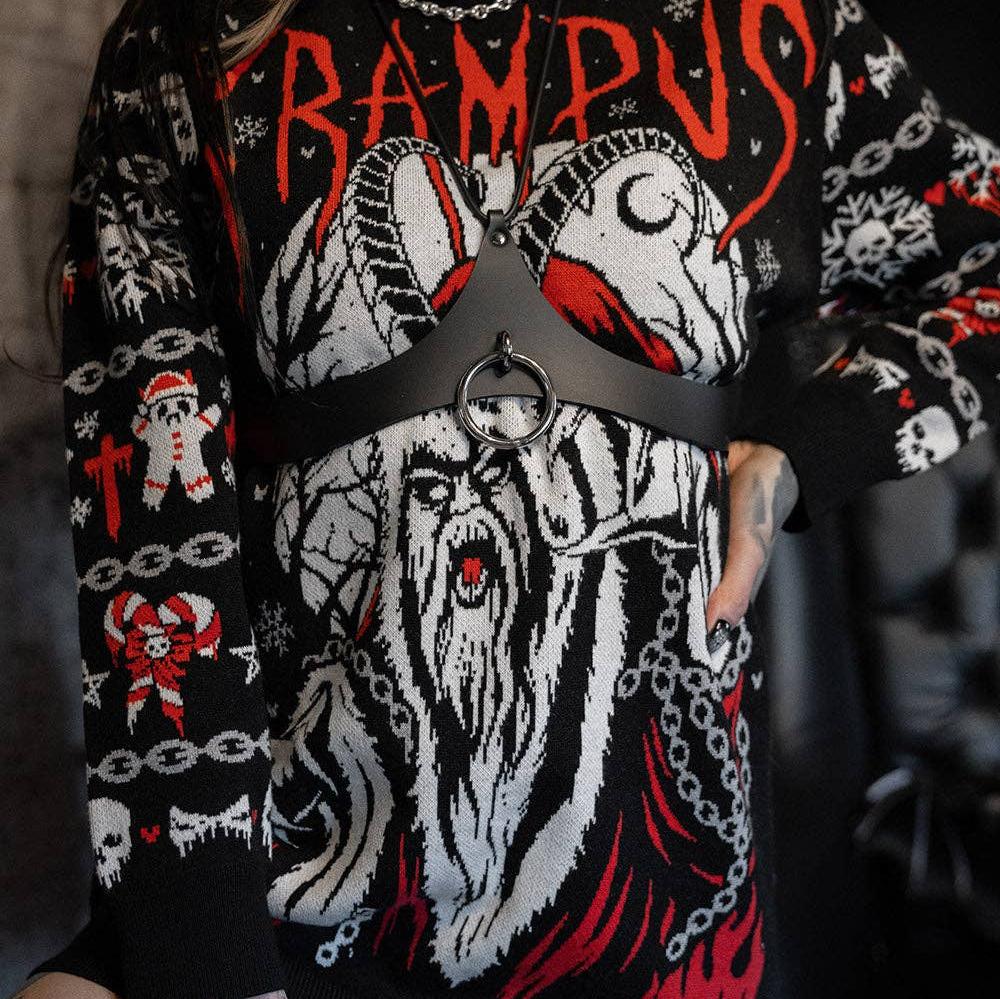 Krampus Knit Christmas Sweater