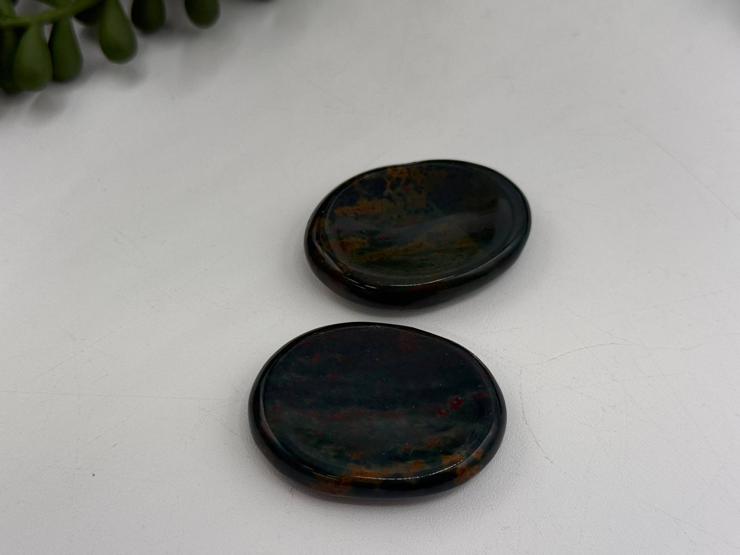 Bloodstone Worry Stones 40x30x8mm