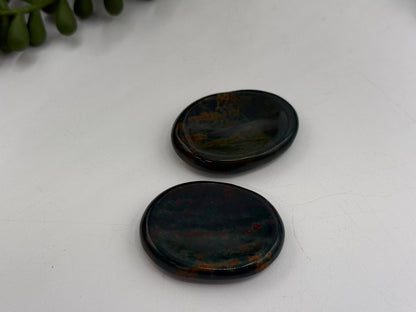 Bloodstone Worry Stones 40x30x8mm