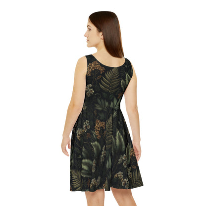 Dark Fern Skater Dress