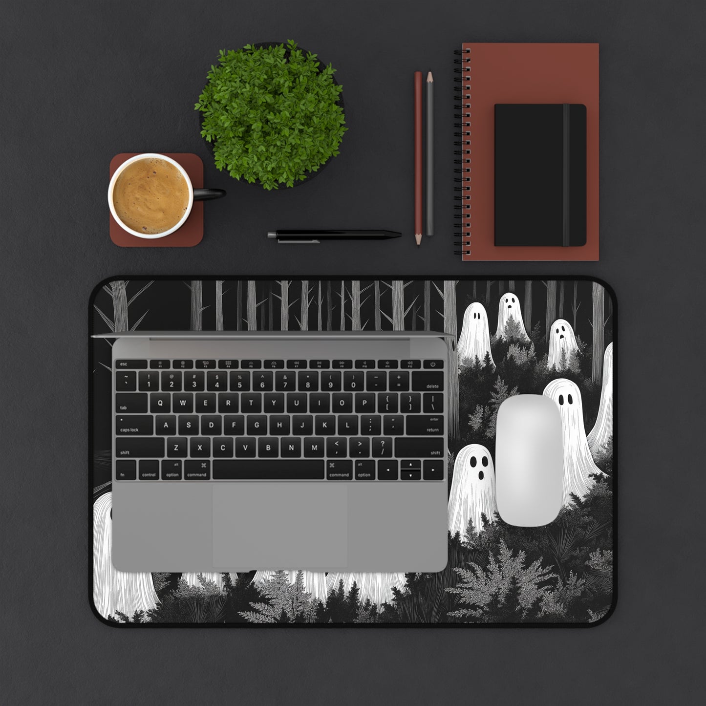 Forest Ghosts Desk Mat