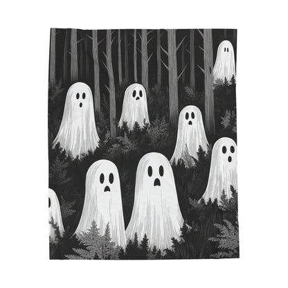 Forest Ghosts Velveteen Plush Blanket