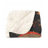 Mushrooms Sherpa Fleece Blanket