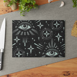 Cosmic Eyes Glass Cutting Board