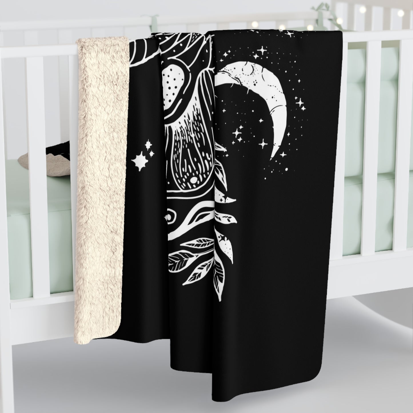 Luna Moth Sherpa Blanket
