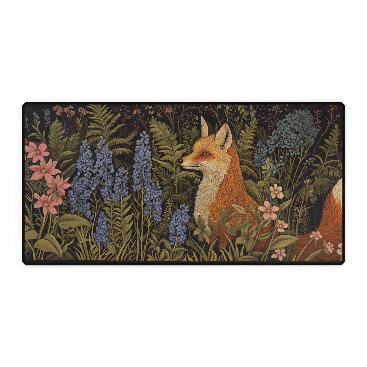 Fox in the Garden Desk Mats