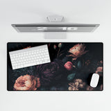 Dark Floral Desk Mats