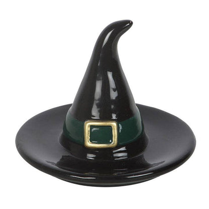 Black Witch Hat Halloween Trinket Dish