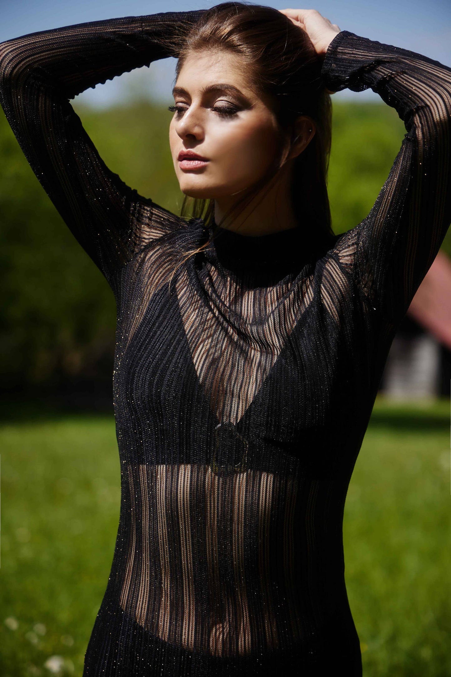 Midnight Hex Glam Maxi Dress