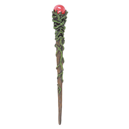 Red Stone Greenman Wand