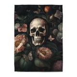 Floral Skull Duvet Cover