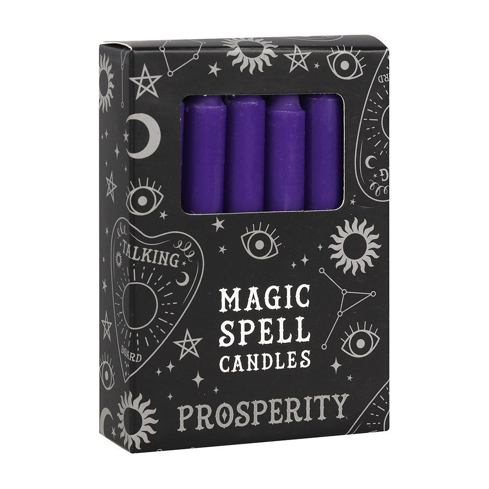 Magic Spell Candles, Purple Prosperity Pack of 12