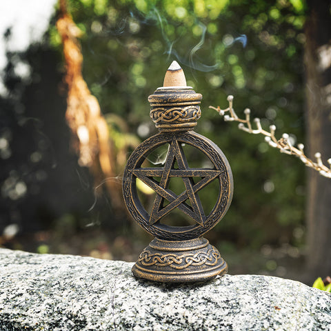 Pentacle Backflow Incense Burner